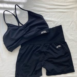 AYBL Women’s Workout Set, Size S, Black